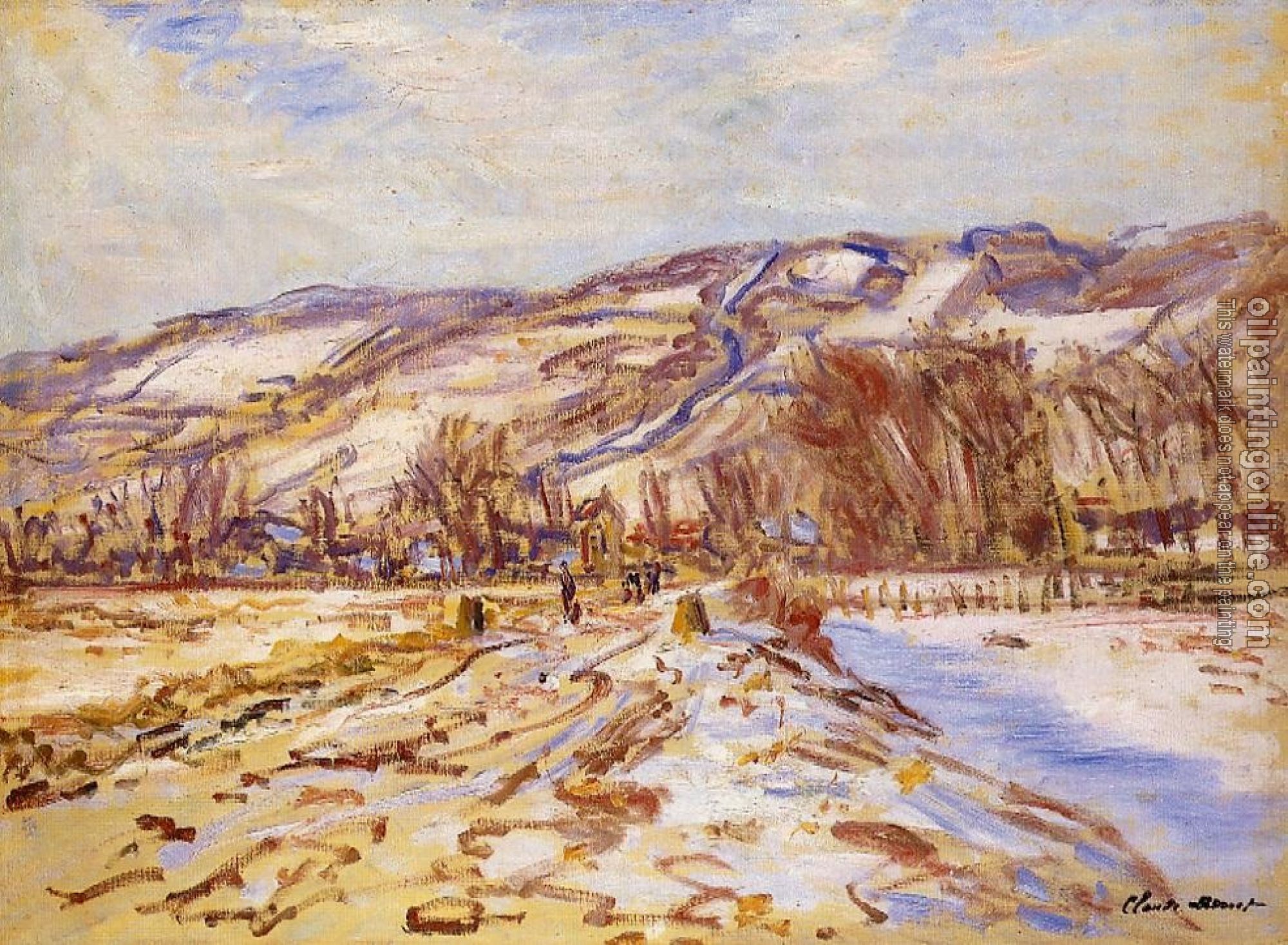 Monet, Claude Oscar - Winter at Giverny